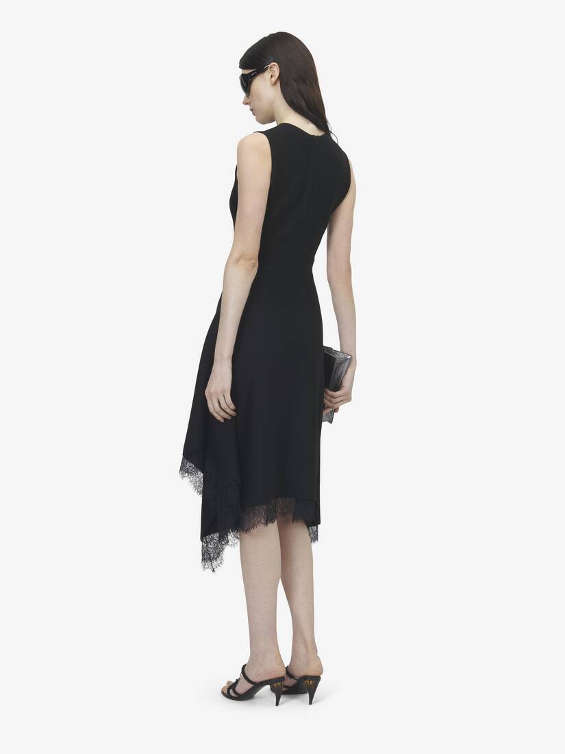 Alexander McQueen 蕾丝饰边A字连衣裙
