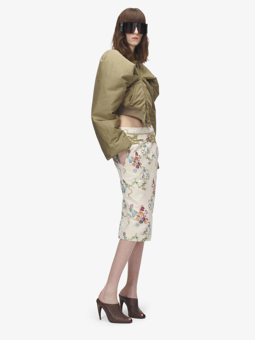 Alexander McQueen 夏日花卉铅笔裙