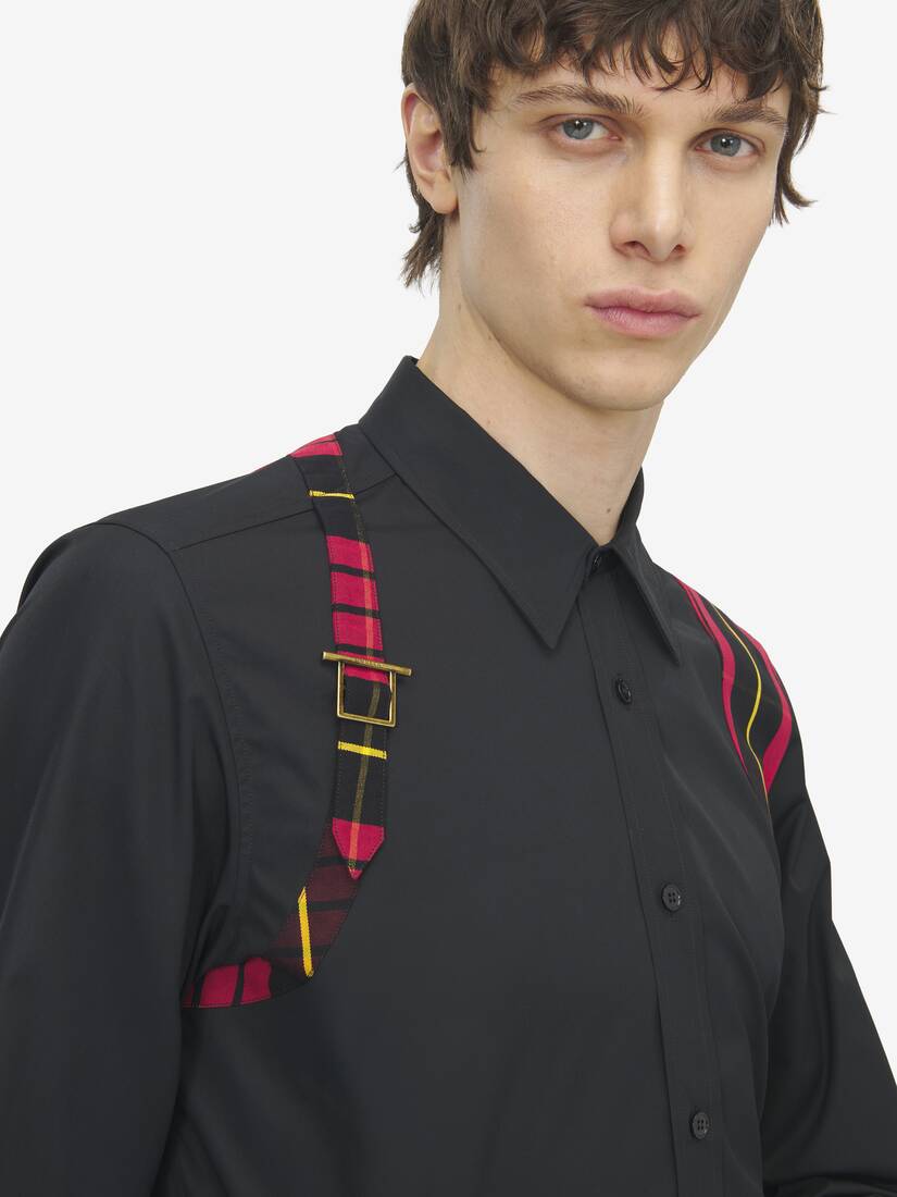 Alexander McQueen 格纹束带衬衫