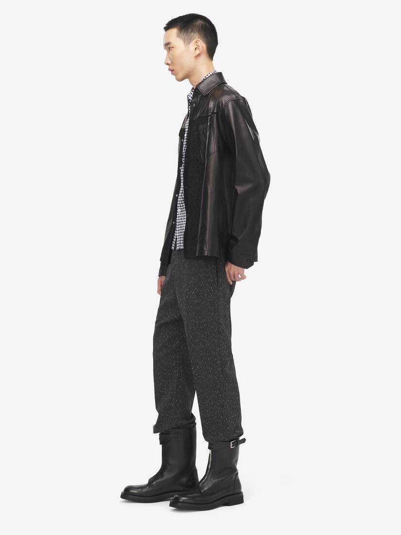 Alexander McQueen 皮革外套式衬衫