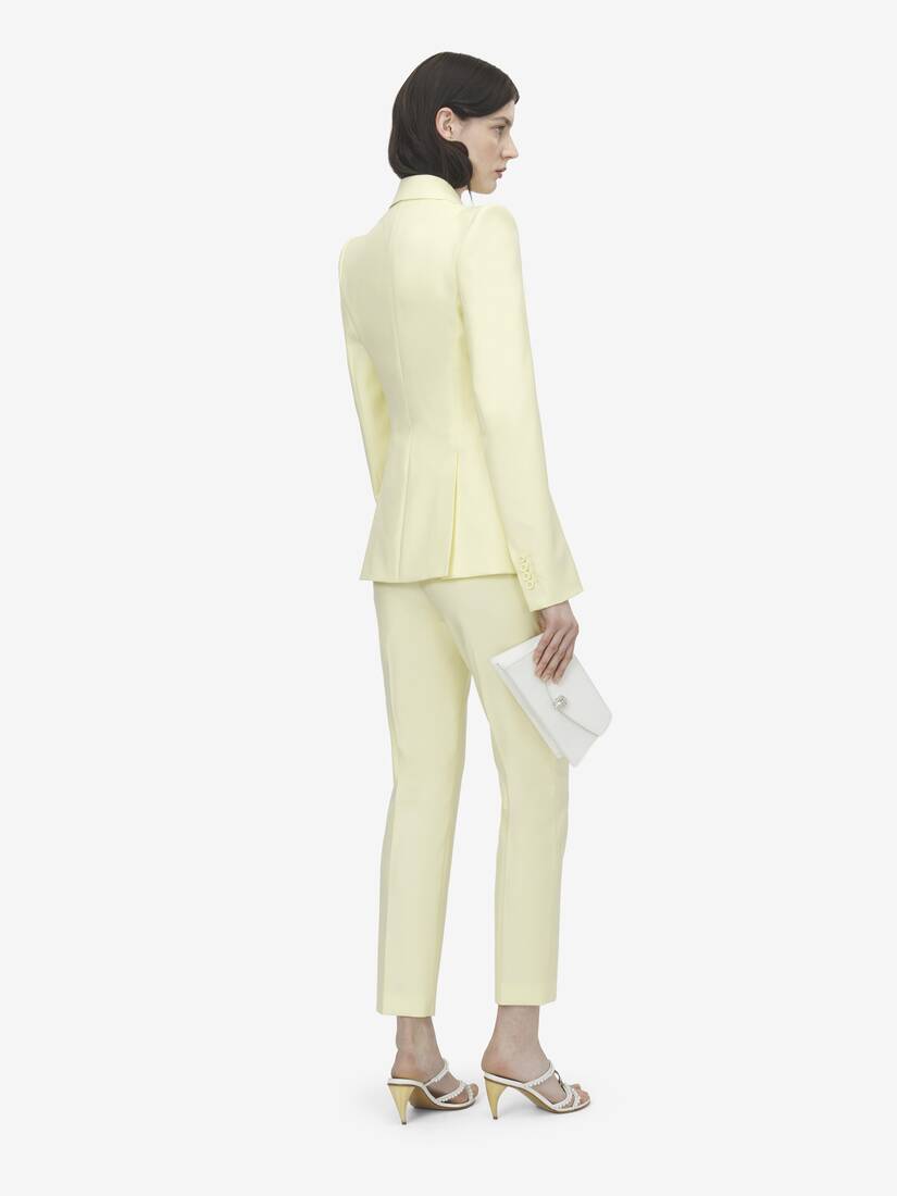 Alexander McQueen 羊毛华达呢单排扣夹克