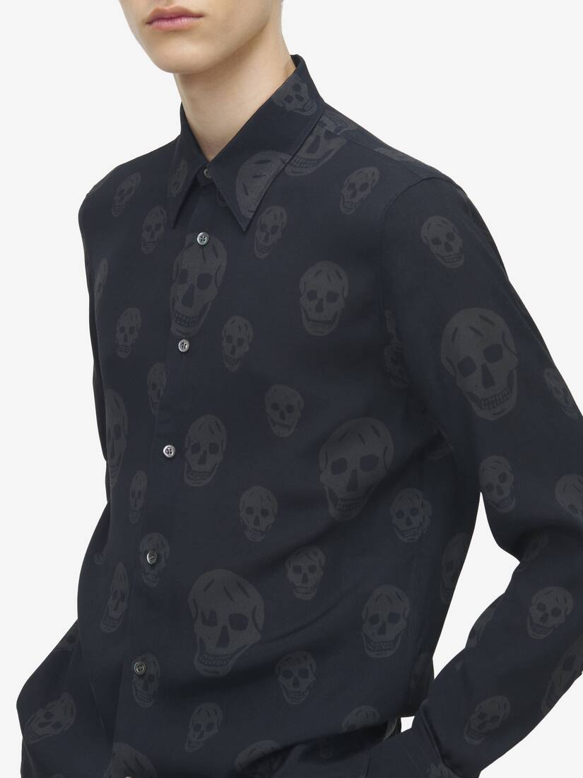 Alexander McQueen Skull印花衬衫