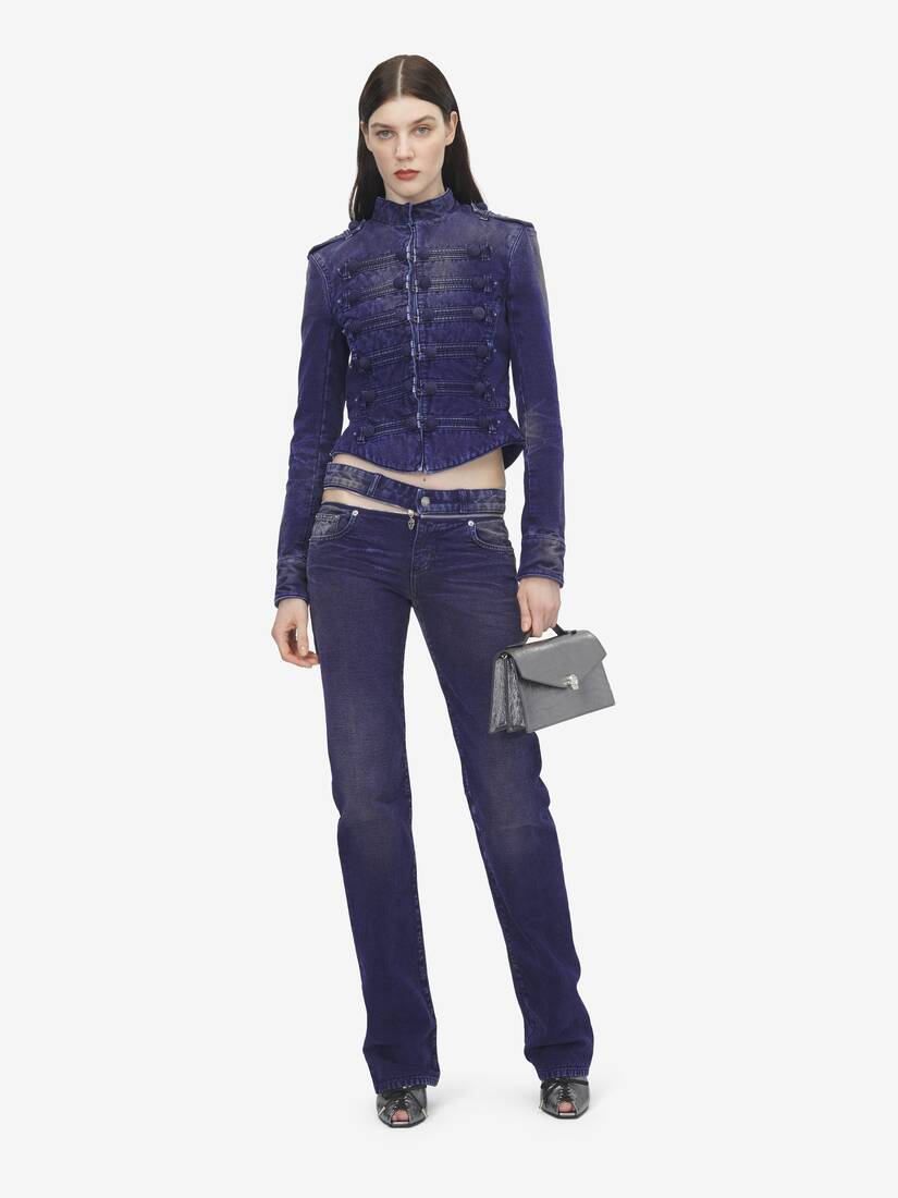 Alexander McQueen 设计感拉链靴型牛仔裤