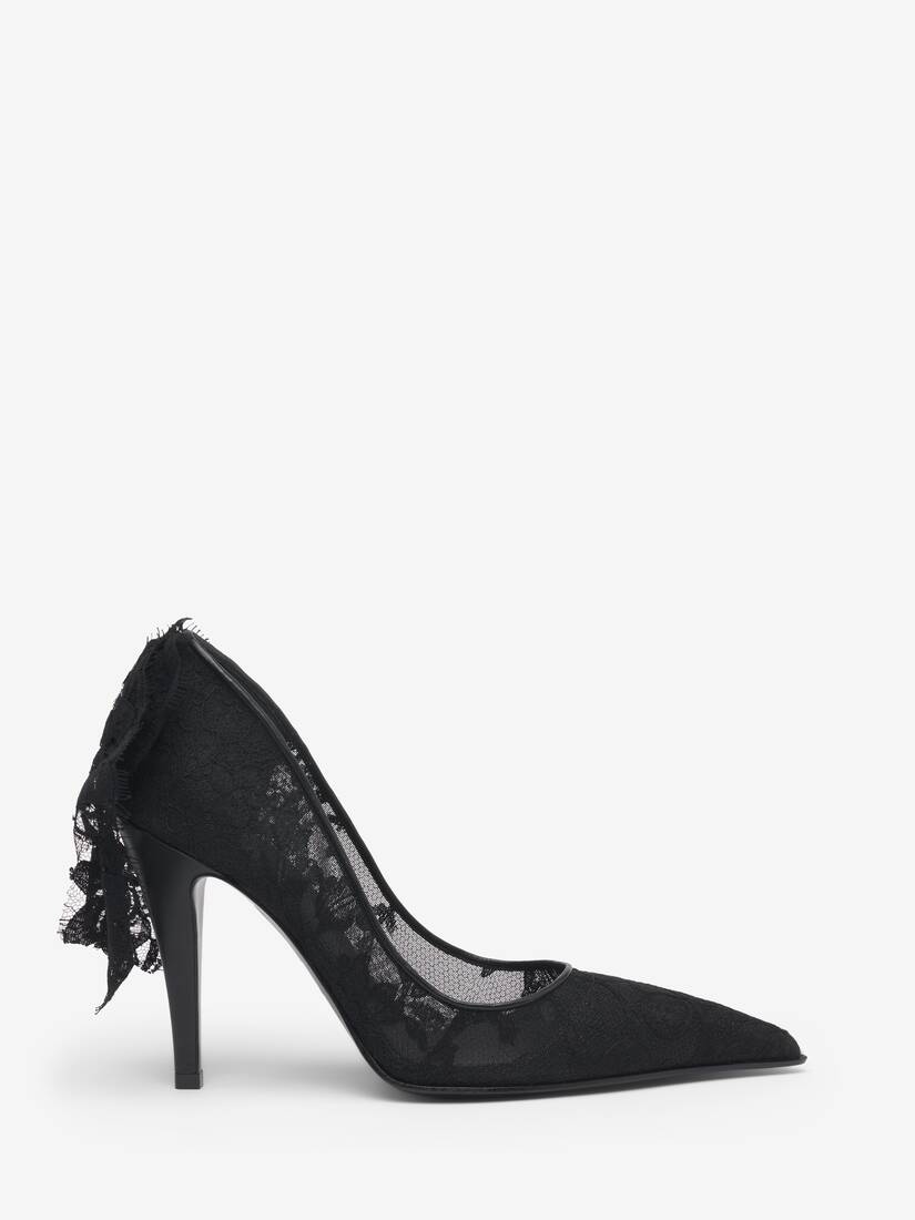 Alexander McQueen Heron蕾丝高跟鞋