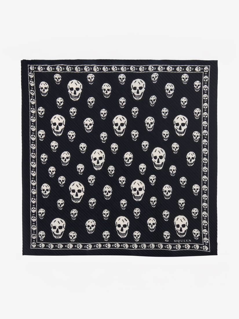 Alexander McQueen 褶裥Skull围巾