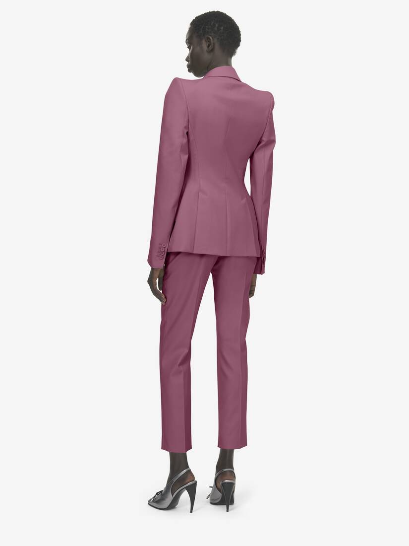Alexander McQueen 羊毛华达呢烟管裤