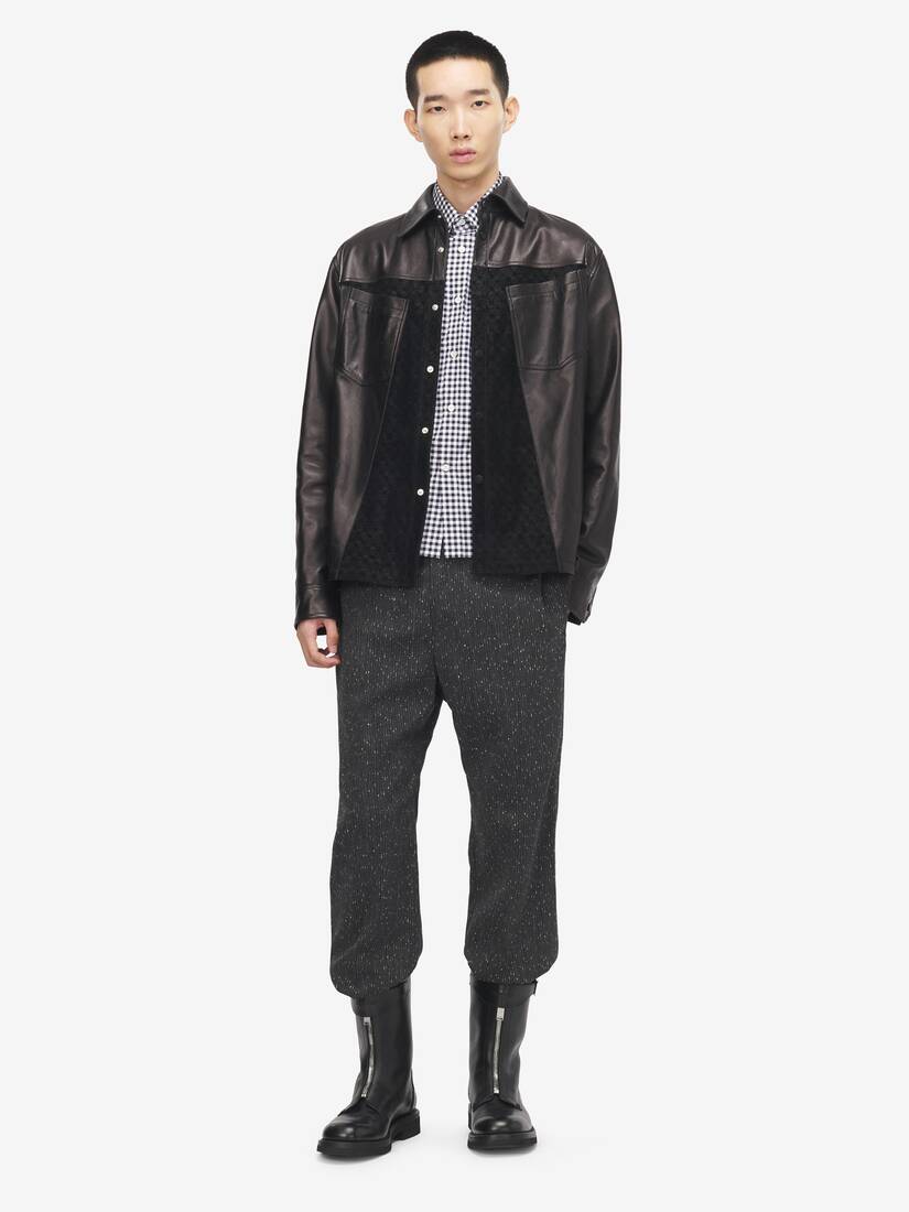 Alexander McQueen 皮革外套式衬衫
