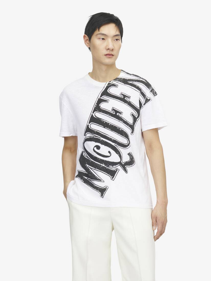 Alexander McQueen Sketch Logo印花T恤