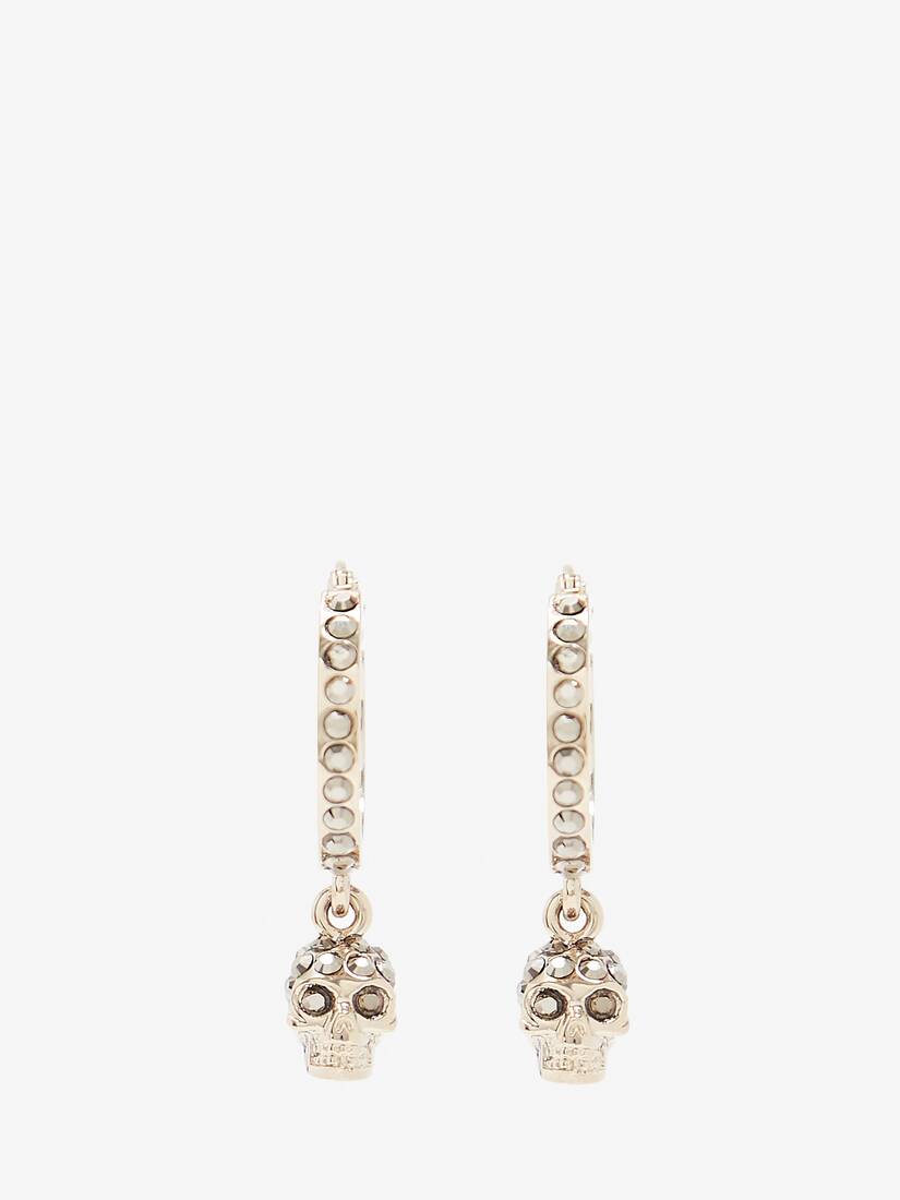 Alexander McQueen Skull Mini Creole 环形耳环