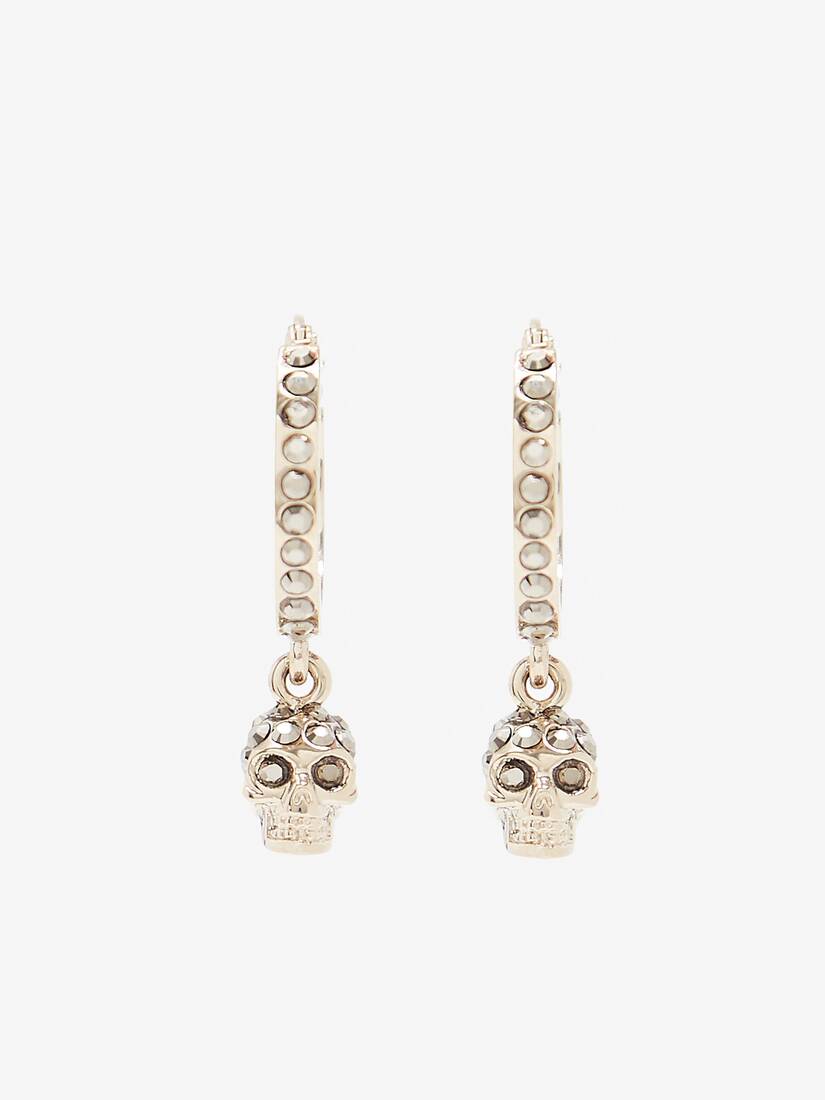Alexander McQueen Skull Mini Creole 环形耳环