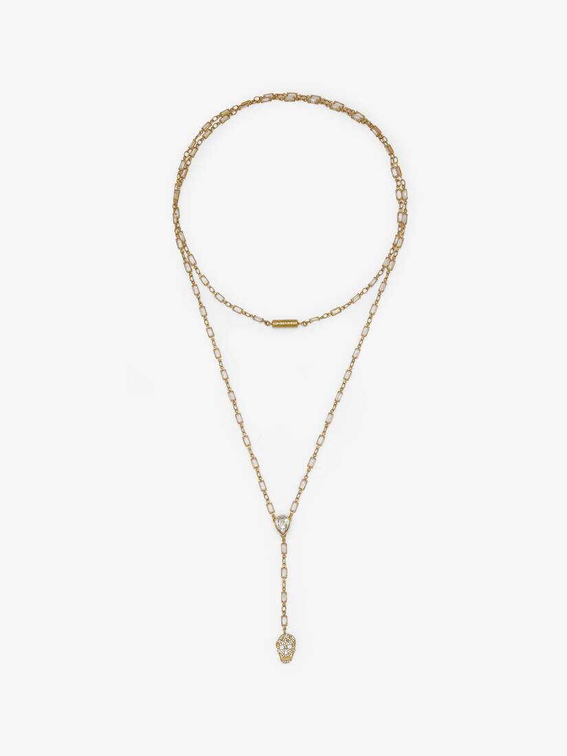 Alexander McQueen 密镶Skull项链