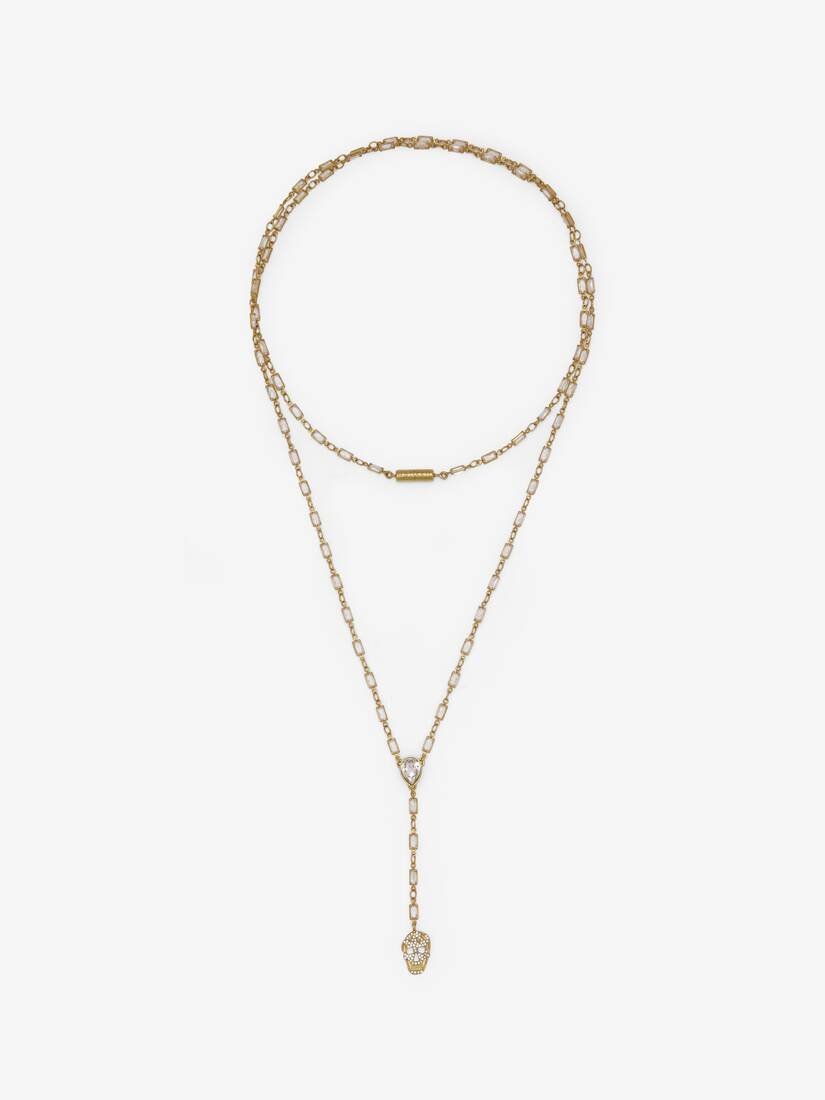 Alexander McQueen 密镶Skull项链