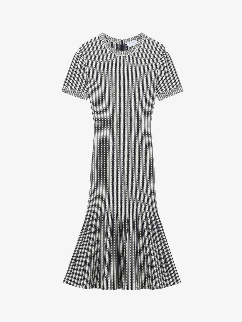Alexander McQueen 条纹针织连衣裙