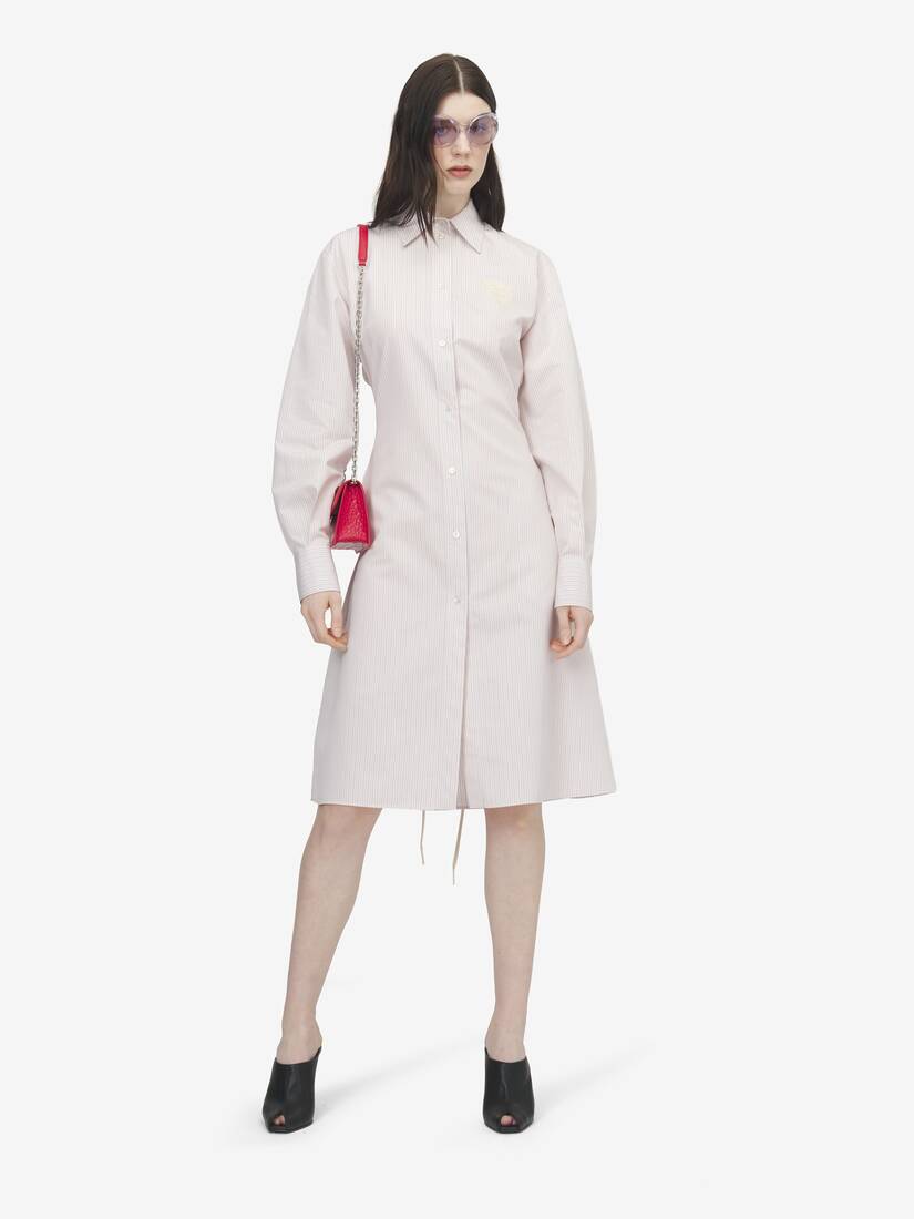 Alexander McQueen 细条纹衬衫裙