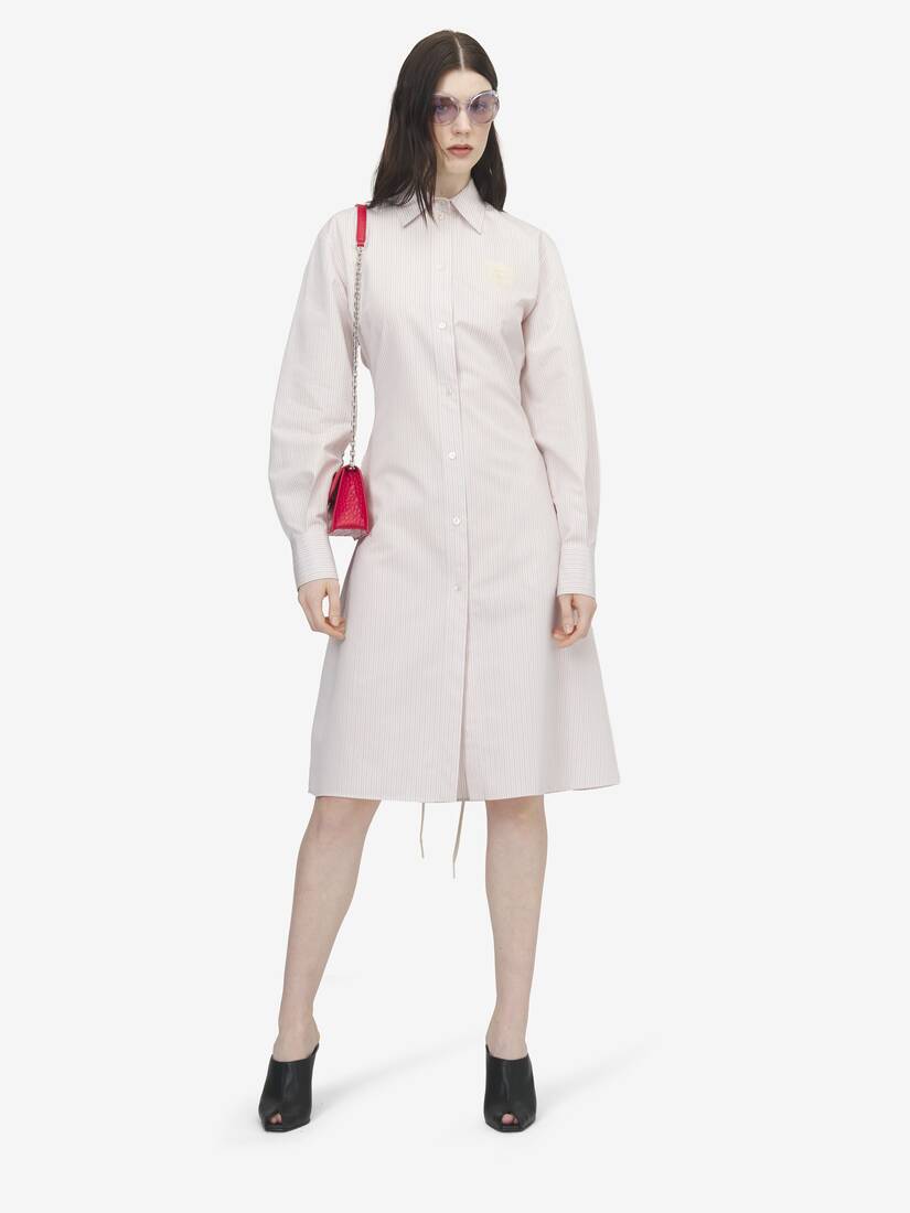 Alexander McQueen 细条纹衬衫裙