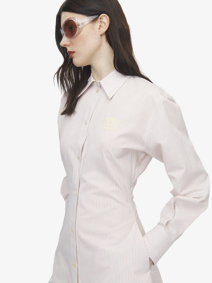 Alexander McQueen 细条纹衬衫裙