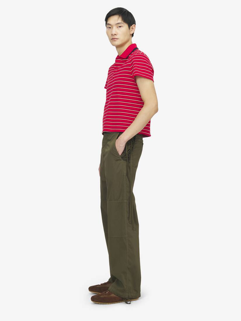Alexander McQueen 条纹Polo衫