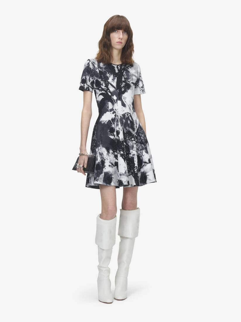 Alexander McQueen 花卉提花迷你连衣裙