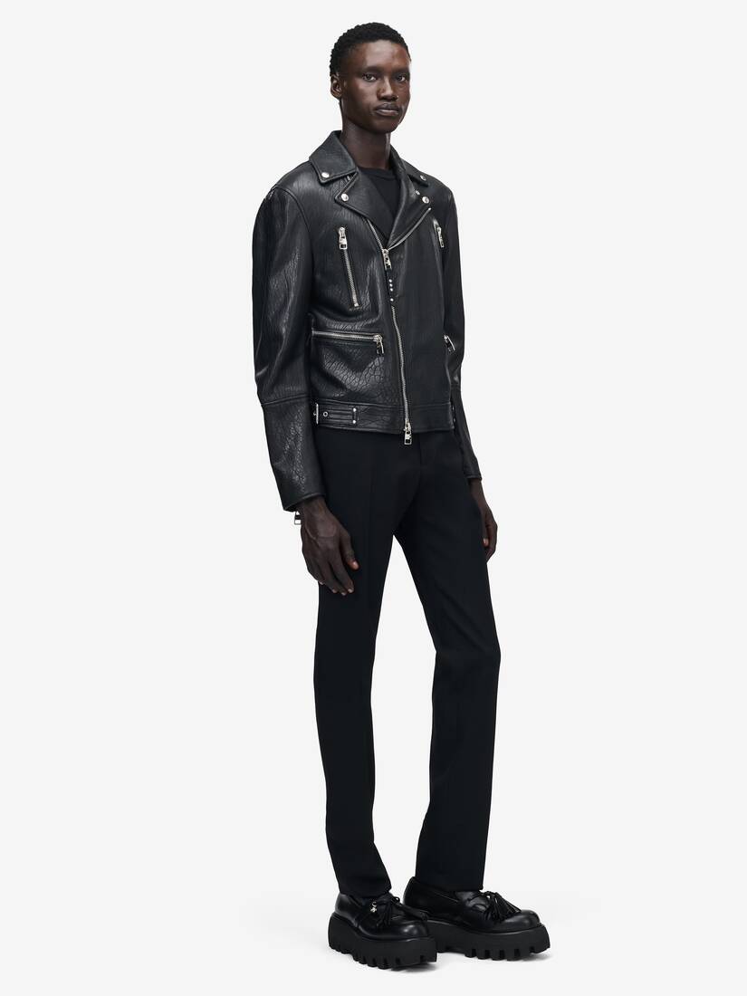 Alexander McQueen McQueen 经典皮革机车夹克