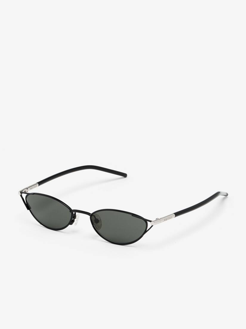 Alexander McQueen T-Bar流畅猫眼框太阳眼镜