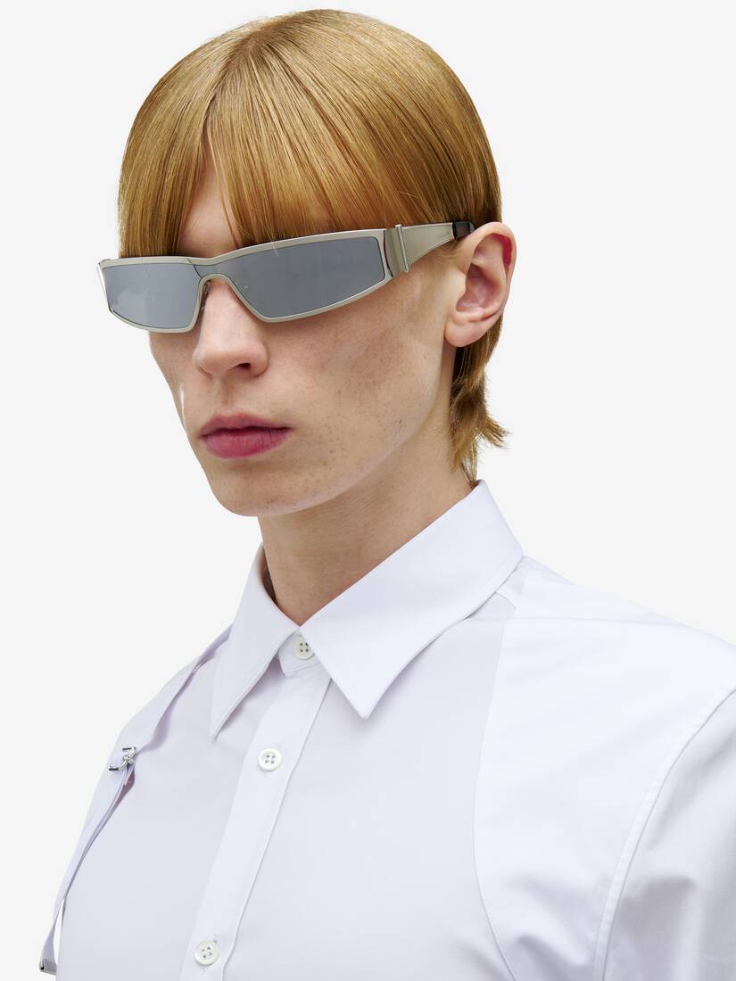 Alexander McQueen Y2K金属太阳眼镜