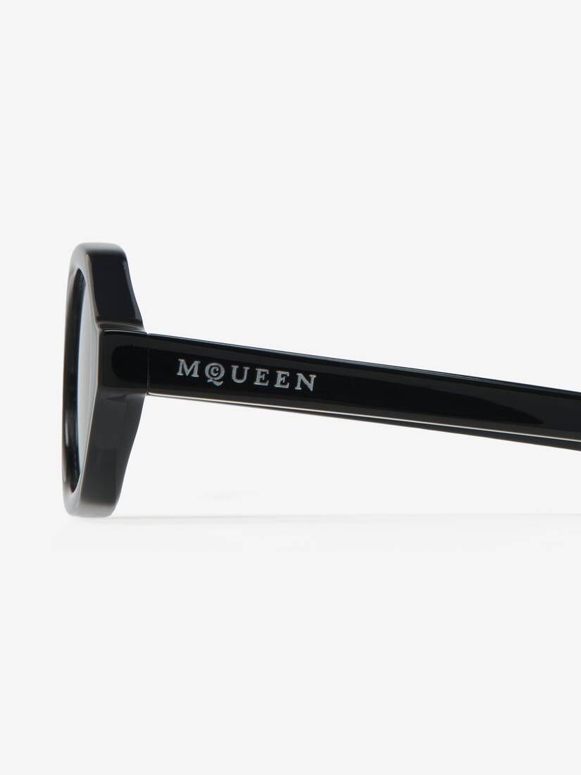 Alexander McQueen 几何椭圆框太阳眼镜