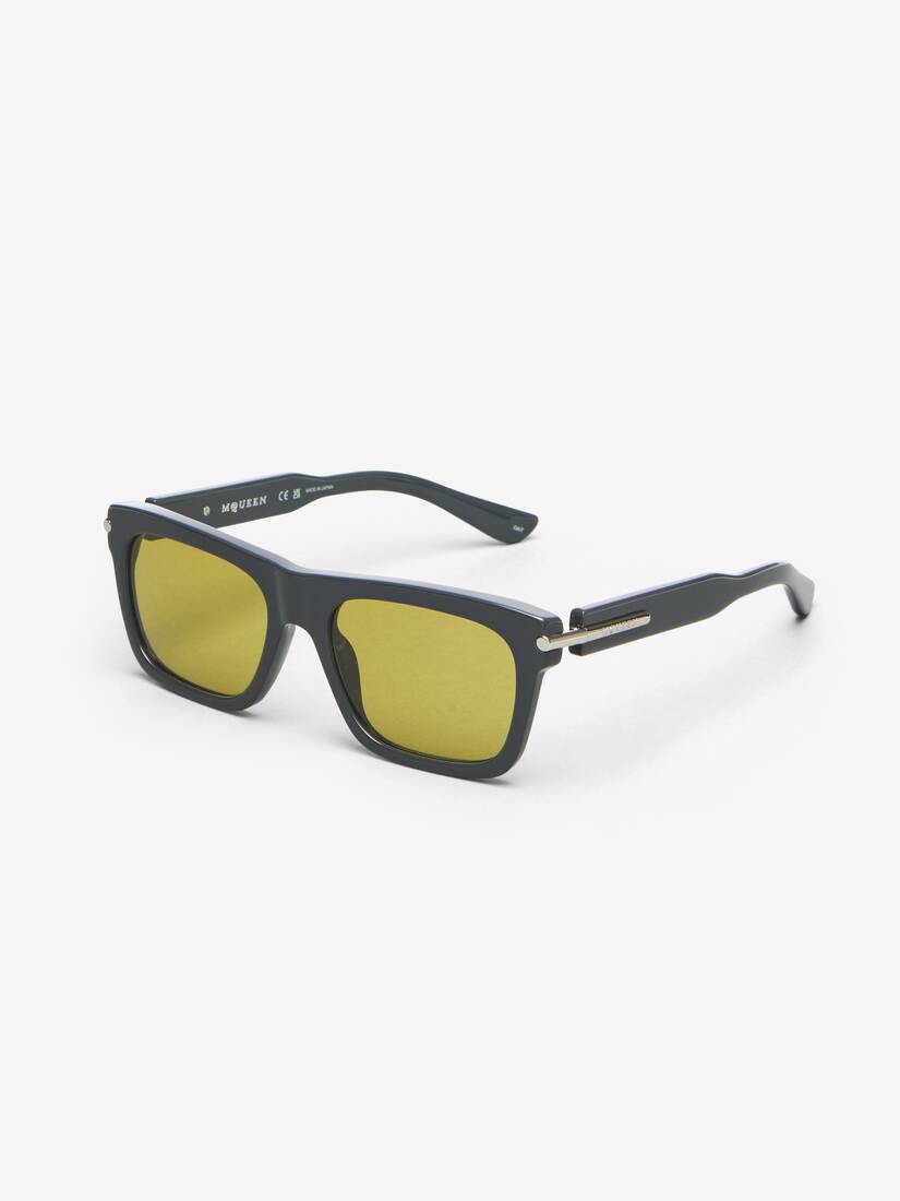 Alexander McQueen City T-Bar长方形太阳眼镜