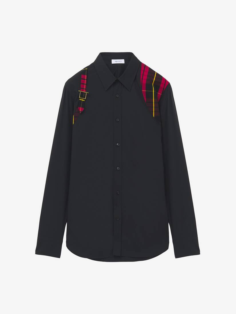 Alexander McQueen 格纹束带衬衫