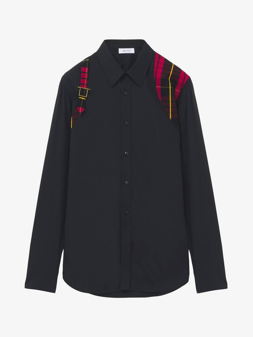 Alexander McQueen 格纹束带衬衫