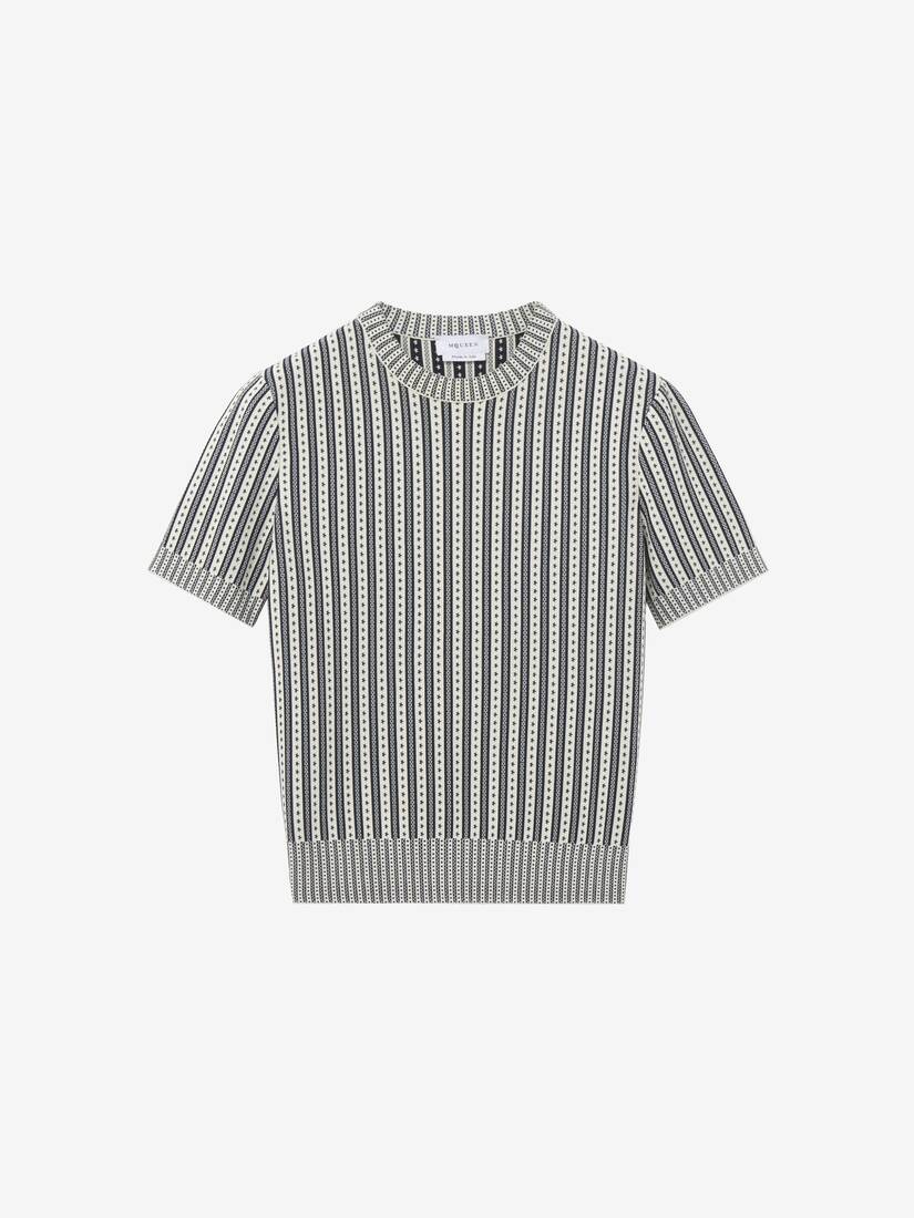 Alexander McQueen 条纹针织上衣