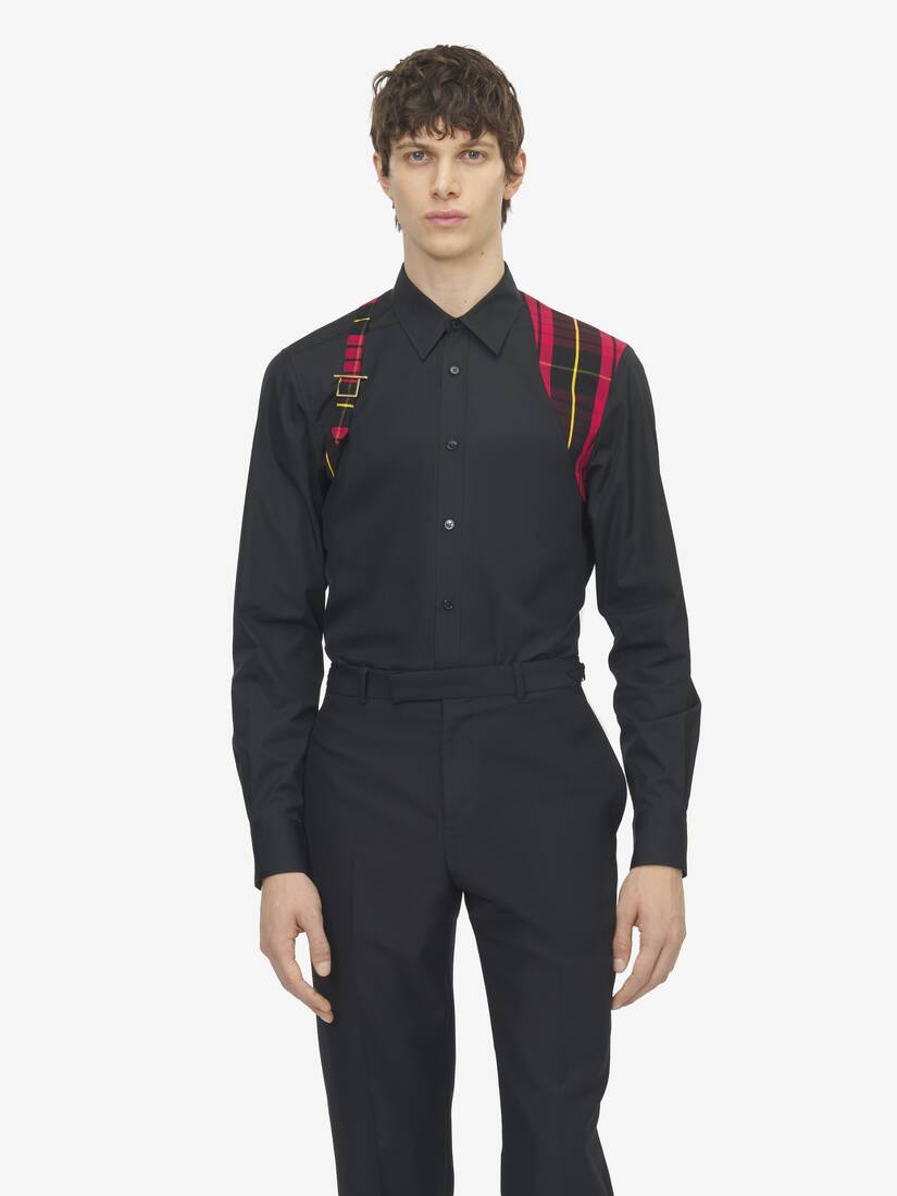 Alexander McQueen 格纹束带衬衫