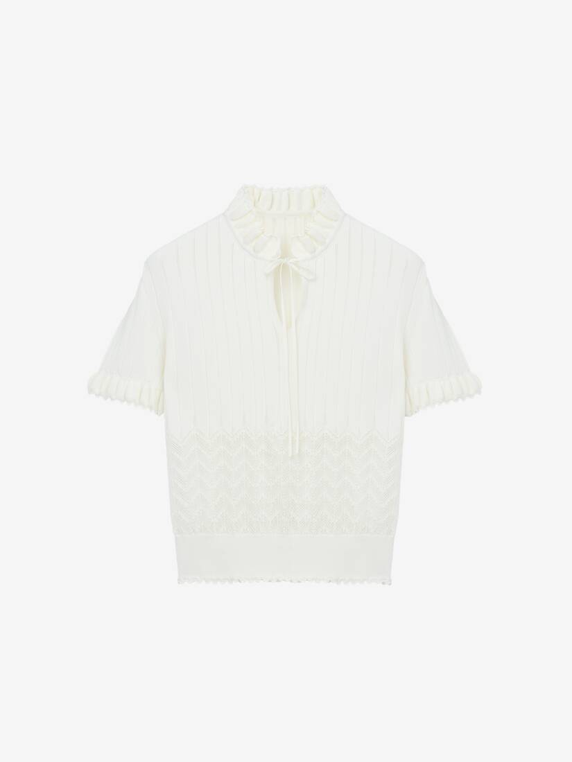 Alexander McQueen 网眼针织上衣
