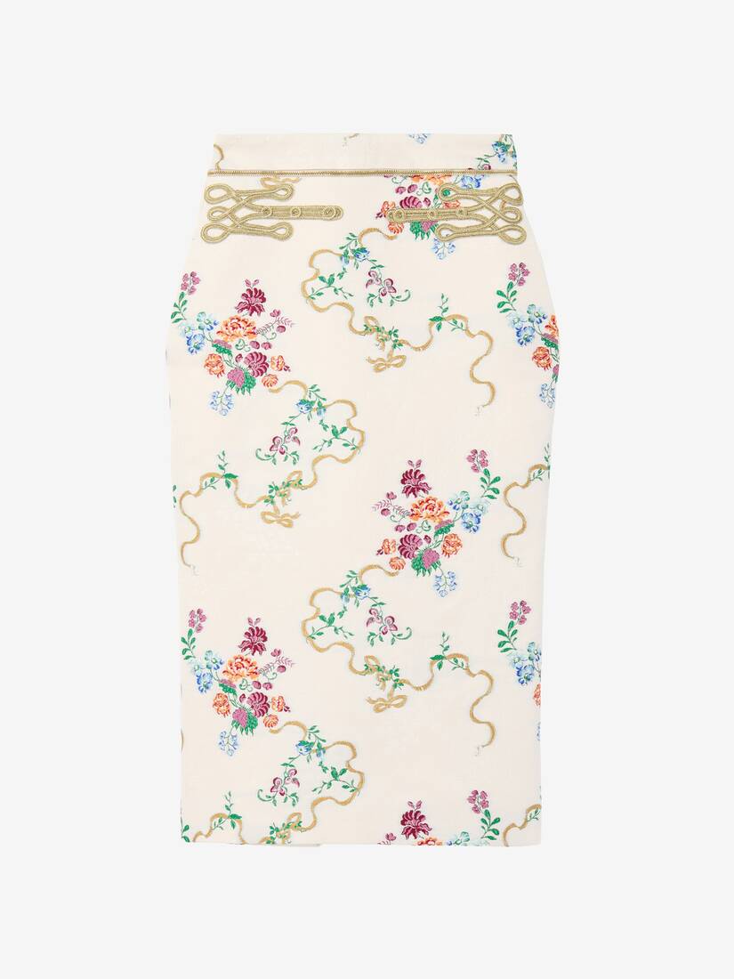 Alexander McQueen 夏日花卉铅笔裙