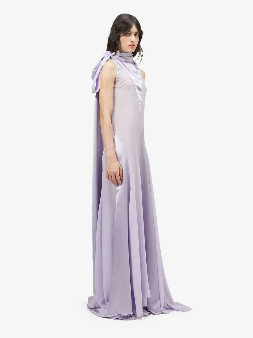 Alexander McQueen 肩部蝴蝶结晚宴连衣裙