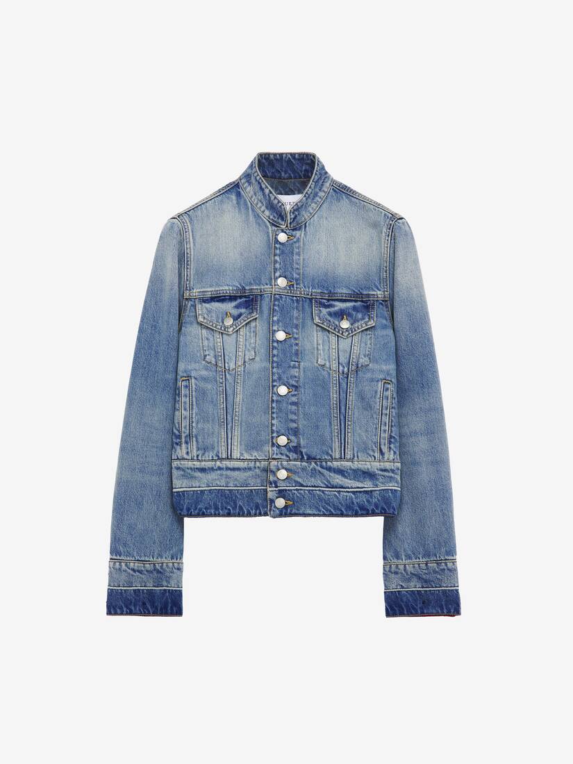 Alexander McQueen 立领牛仔夹克