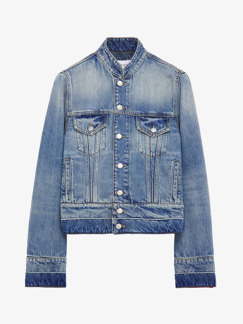 Alexander McQueen 立领牛仔夹克