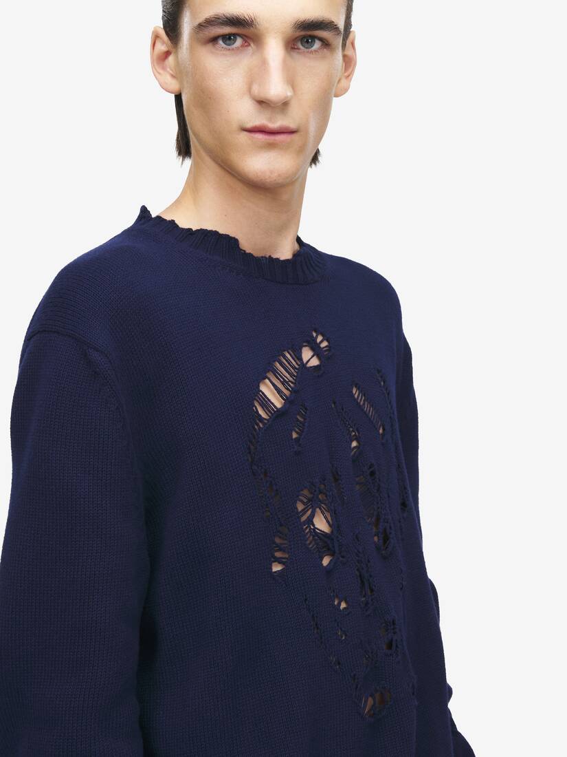 Alexander McQueen 仿旧Skull套衫