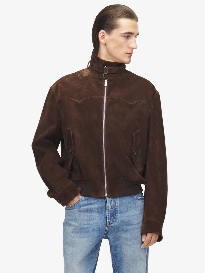 Alexander McQueen 绒面材质夹克衫