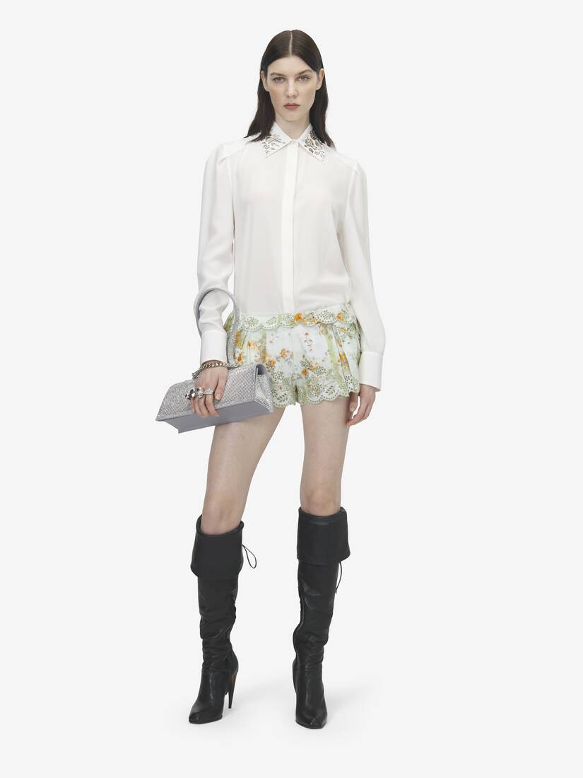 Alexander McQueen 花卉刺绣衬衫