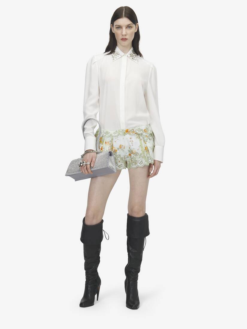 Alexander McQueen 花卉刺绣衬衫