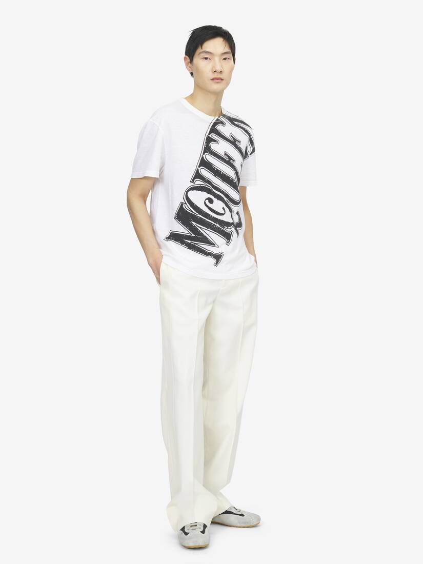 Alexander McQueen Sketch Logo印花T恤