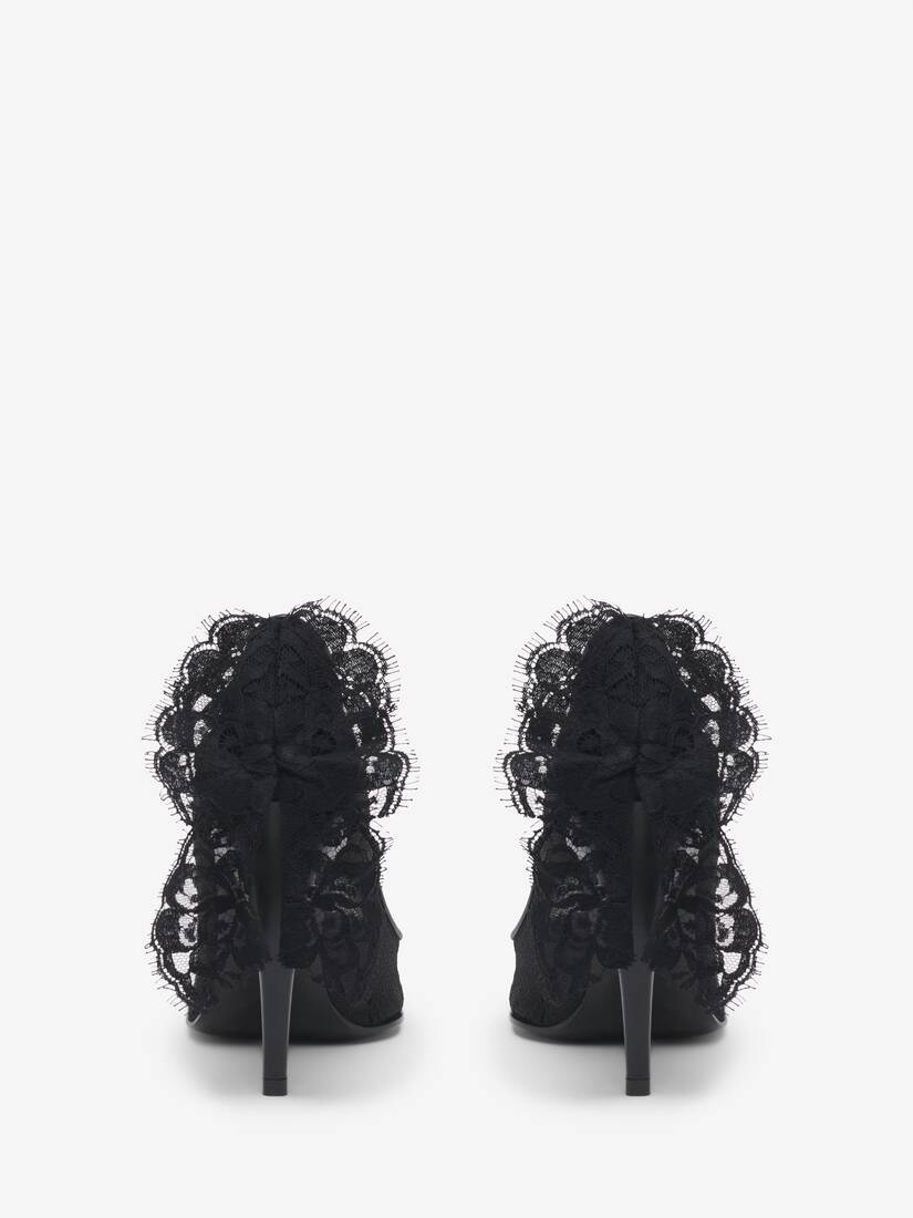 Alexander McQueen Heron蕾丝高跟鞋