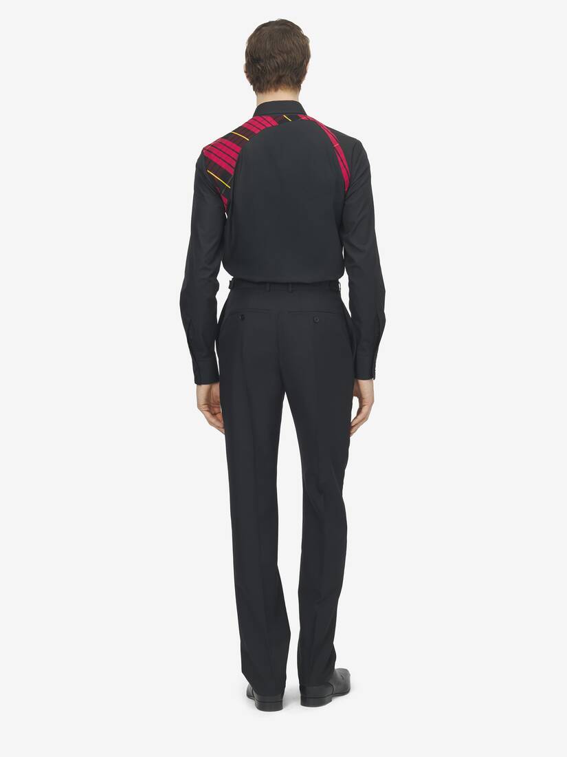 Alexander McQueen 格纹束带衬衫