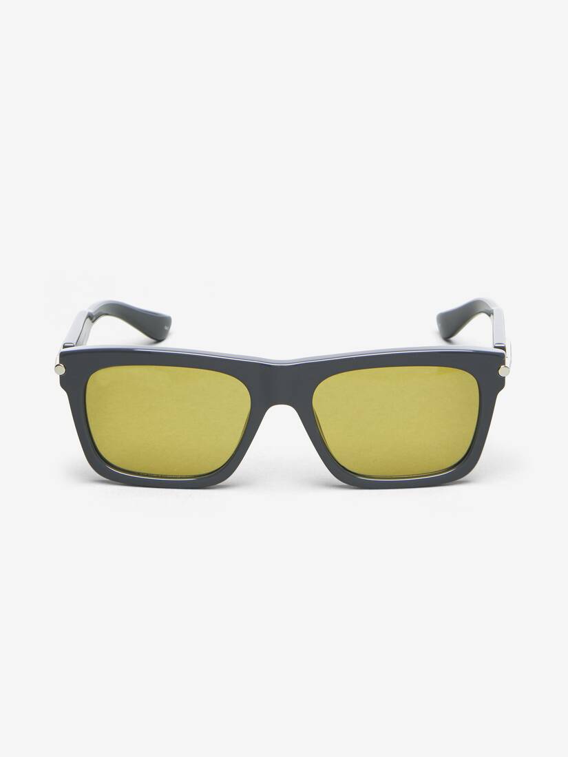 Alexander McQueen City T-Bar长方形太阳眼镜