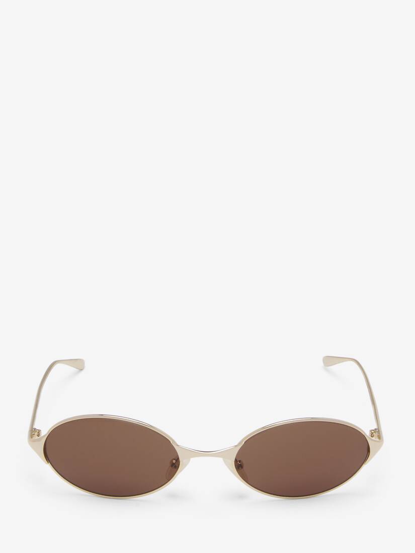 Alexander McQueen Neo椭圆框太阳眼镜