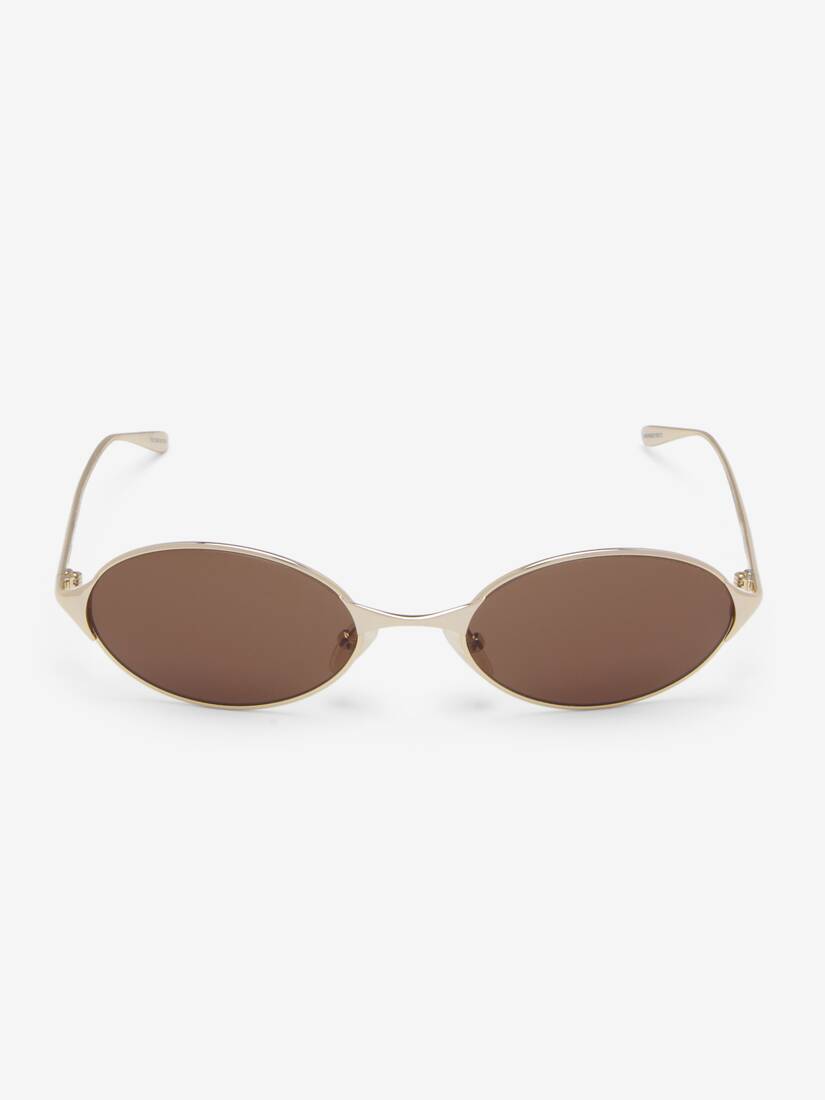 Alexander McQueen Neo椭圆框太阳眼镜