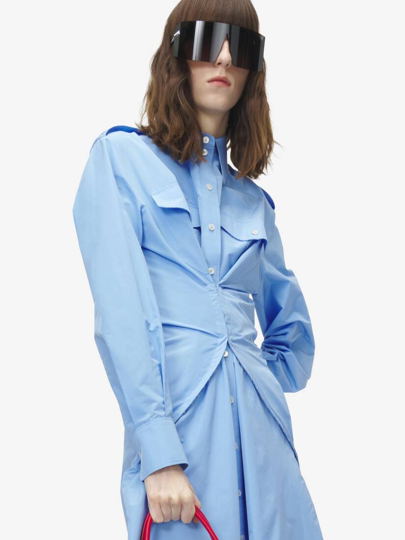 Alexander McQueen 缩褶衬衫裙