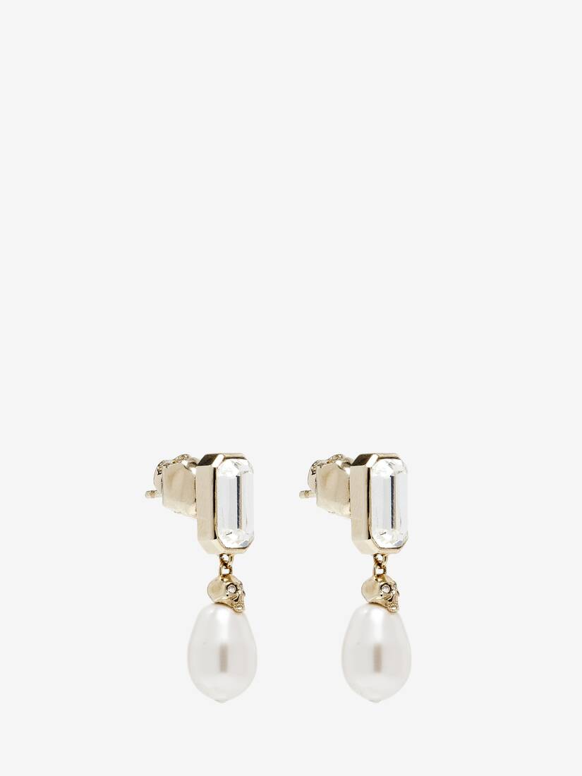 Alexander McQueen Skull & Crystal耳环