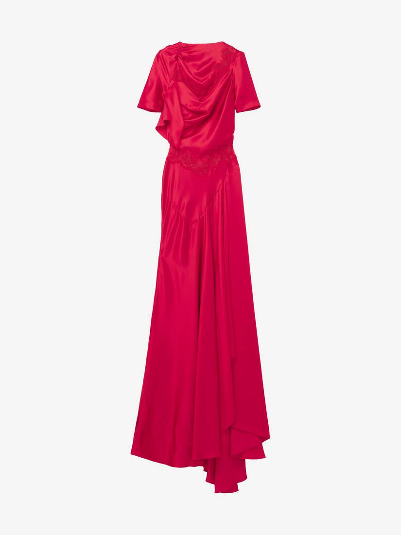 Alexander McQueen 蕾丝饰边晚宴连衣裙