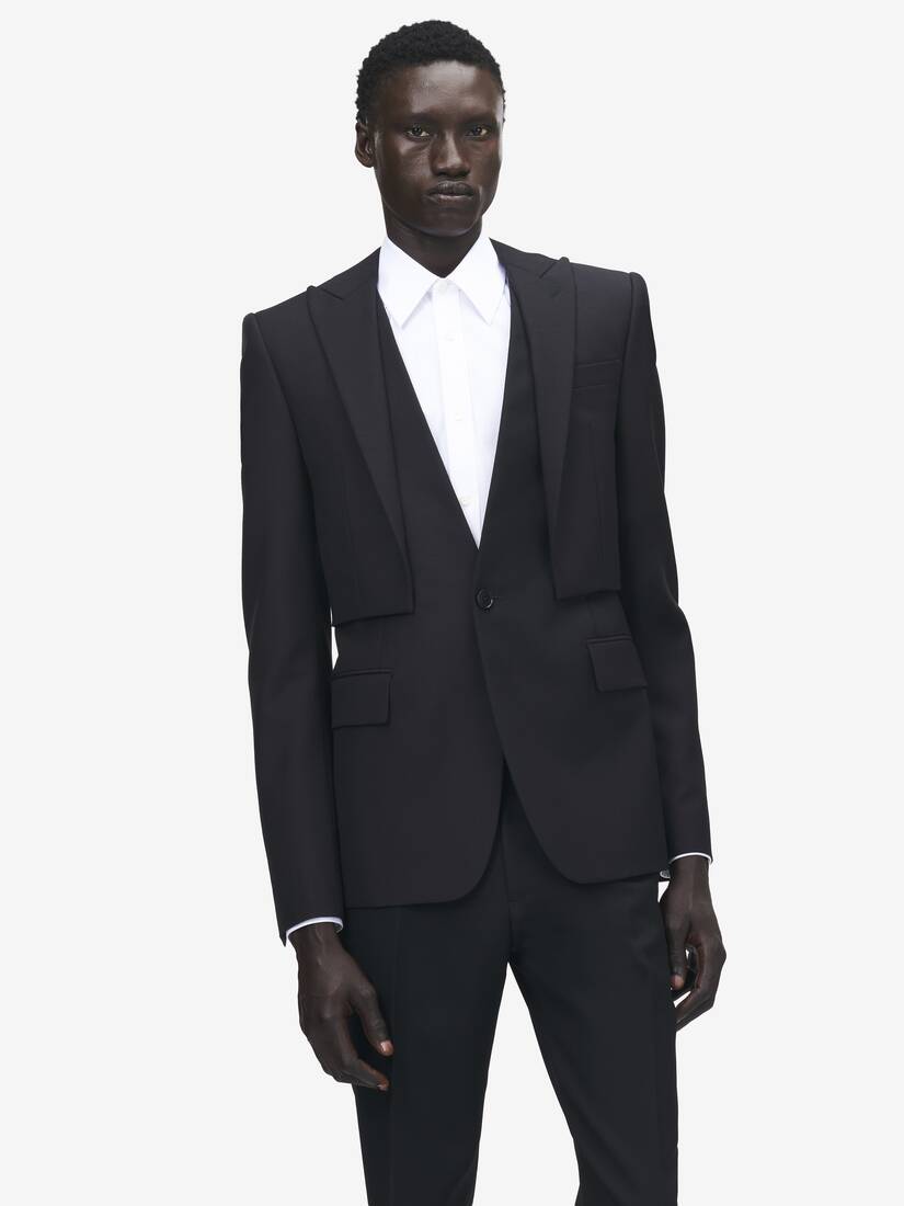 Alexander McQueen Trompe-l'œil单排扣夹克